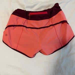 Lululemon speed ups size 2, 2.5”